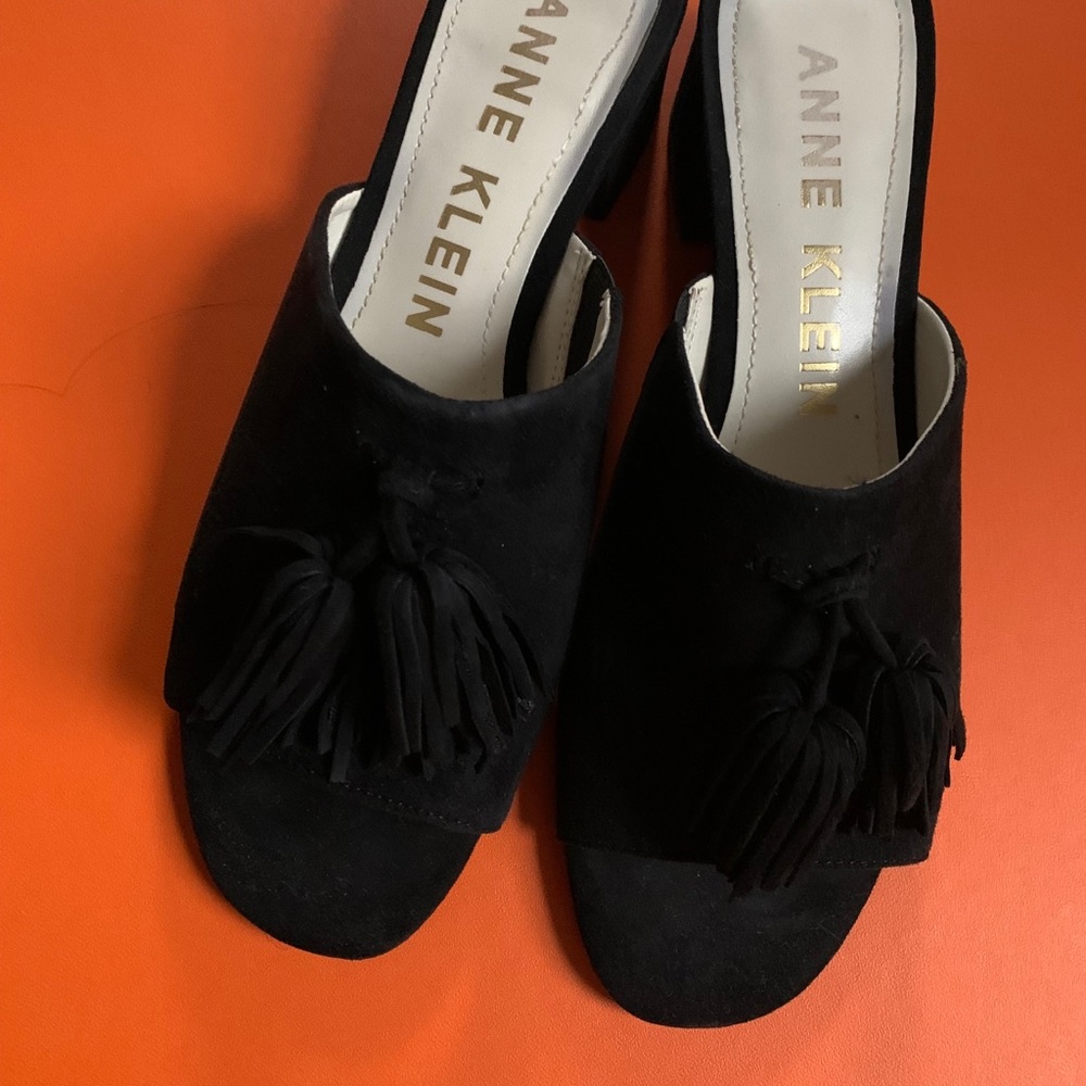 Black Suede Mules